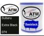 Preview: Subaru, Extra Black, 074: 1L Lackdose, von ATW Autoteile West.